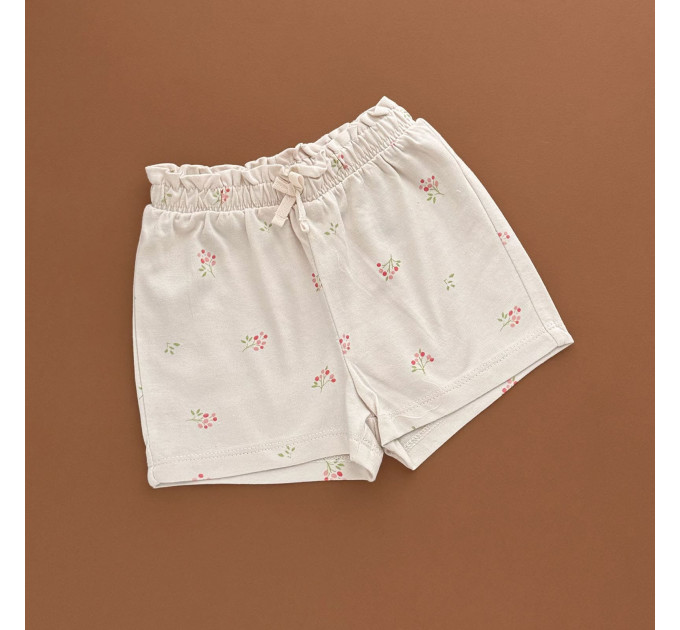 Шорти H&M, бежевий/ягідки