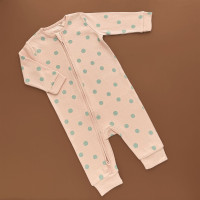 Чоловічок Next, відкрита ніжка, персик/ рубчик горох