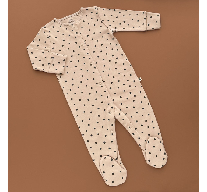 Чоловічок Next, закрита ніжка, бежевий/цяточка