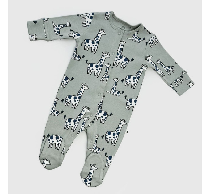 Чоловічок Next, закрита ніжка, зелений/жирафи