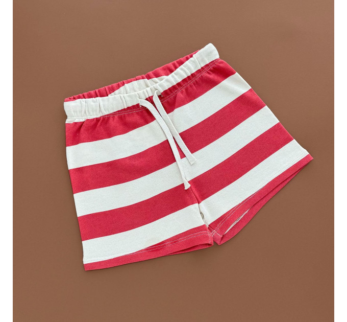Шорти H&M, кораловий/полоска