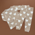 Піжама George, реглан з штанами, бежевий/мордочки ведмедиків