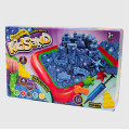 Ігровий дитячий кінетичний пісок Danko Toys KidSand 1600г  та пісочниця KS-02-01 U (5)
