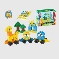 Дитячий конструктор Animal TRAIN  70 деталей з типом кріплення пазовий JS 612 A1 (36/2)