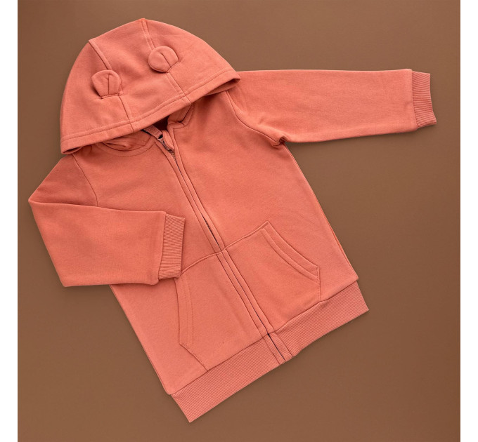 Світшот George з блискавкою, фліс, теракотовий