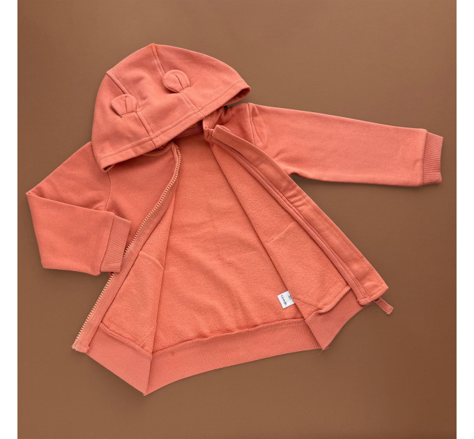 Світшот George з блискавкою, фліс, теракотовий