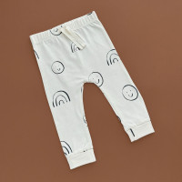 Штани George, молочний/смайлики+веселки