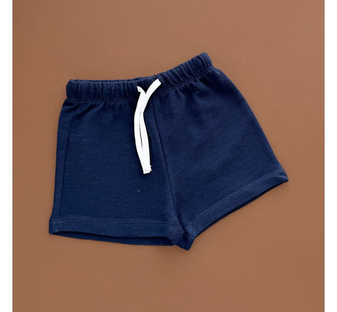 Шорти тринитка H&M, темно-синій/кораблик