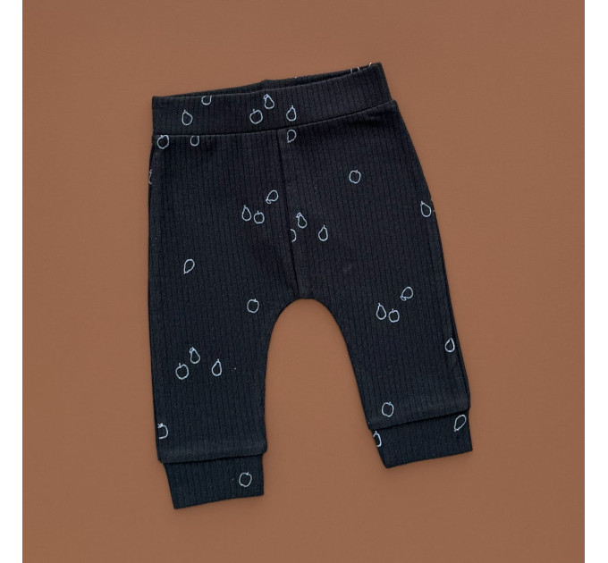 Штани George, чорний/рубчик груші