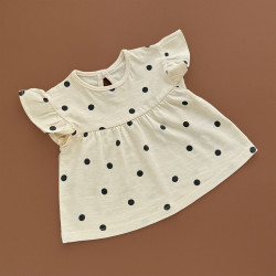 Футболка George, бежевий/горох