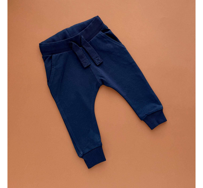 Штани Next тринитка, темно-синій