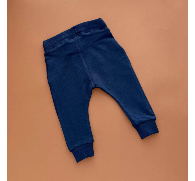 Штани Next тринитка, темно-синій