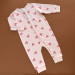 Чоловічок H&M, відкрита ніжка, пудровий/рожеві сердечка