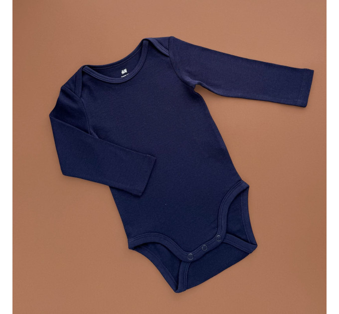 Боді H&M з довгим рукавом, темно-синій