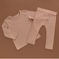 Костюмчик George Реглан з штанами, рубчик/коричневий