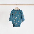 Боді Next з довгим рукавом, зелений/мавпочки