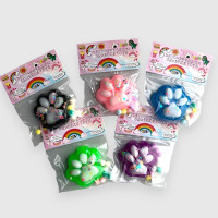 Дитяча іграшка антистрес Сквіш Лапка Котика Сквиш з гелевою мякою та липкою текстурою