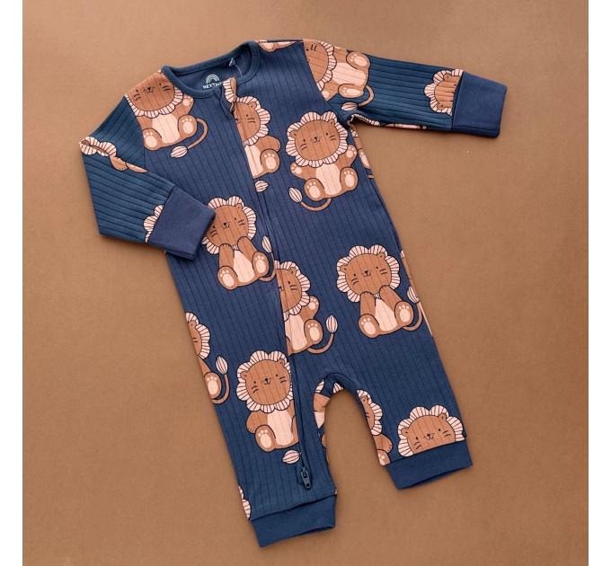 Чоловічок Next з блискавкою, відкрита ніжка, темно-синій/рубчик леви