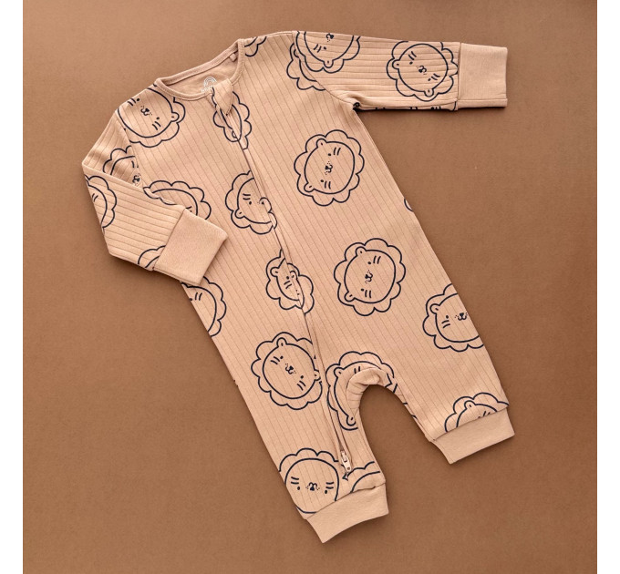 Чоловічок Next з блискавкою, відкрита ніжка, бежевий/рубчик леви