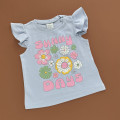 Футболка H&M, блакитний/квіти sunny day