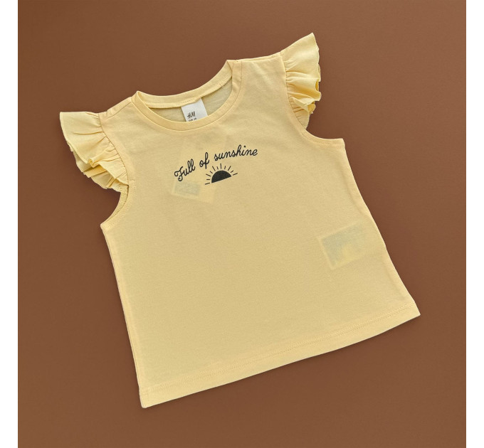 Футболка H&M, жовтий/full of sunshine
