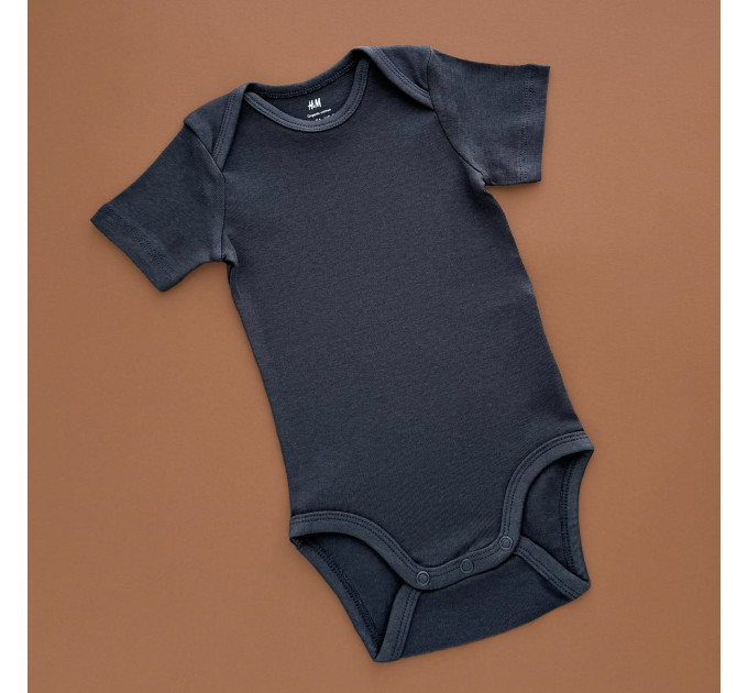 Боді H&M з коротким рукавом, графітовий