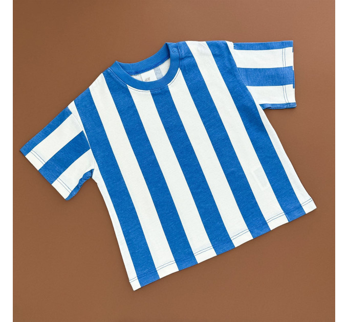 Футболка H&M, синя вертикальна полоска