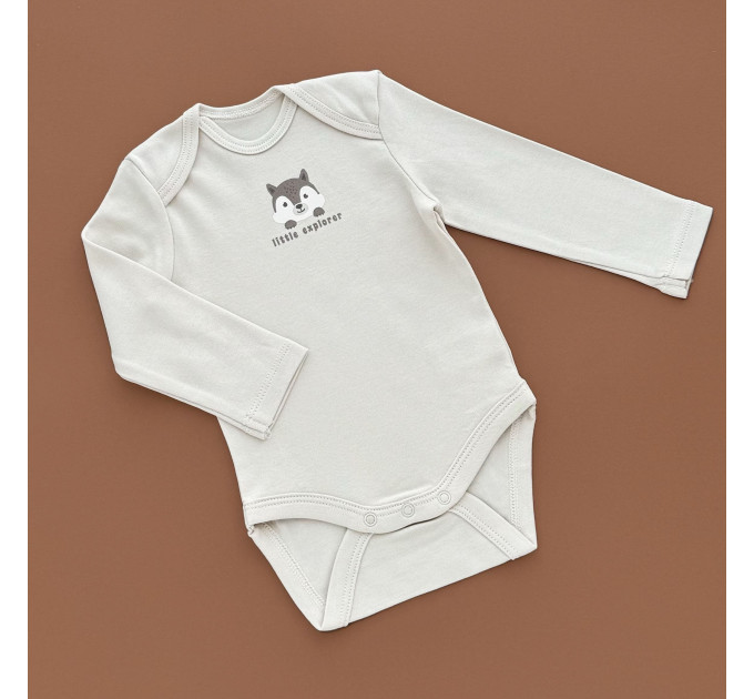 Боді C&A з довгим рукавом, бежевий/борсук little explorer
