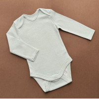 Боді C&A з довгим рукавом, м'ятний/полоска