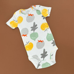 Боді Carter's з коротким рукавом, білий/овочі