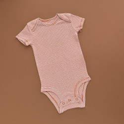 Боді Carter's з коротким рукавом, коричнева полоска