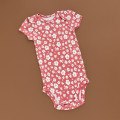 Боді Carter's з коротким рукавом, рожевий/квітка