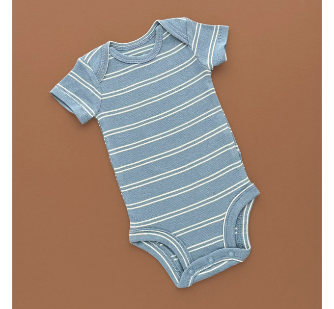 Боді Carter's з коротким рукавом, синій/двойна полоска