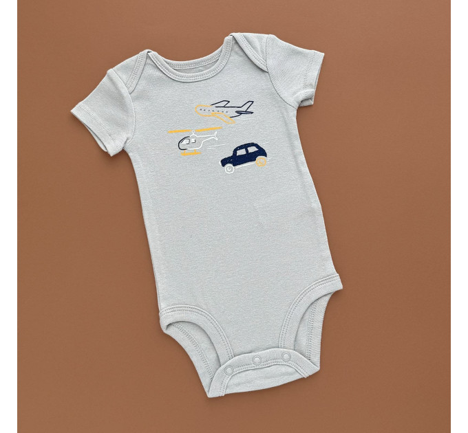 Боді Carter's з коротким рукавом, сірий/транспорт