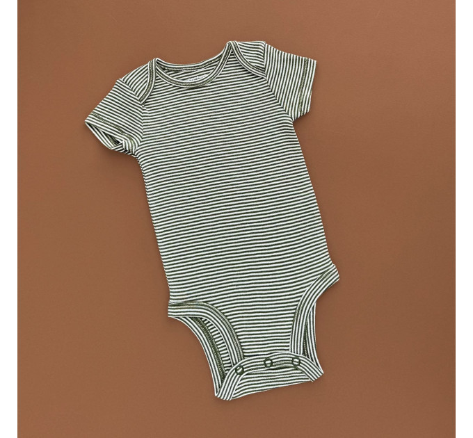 Боді Carter's з коротким рукавом, хакі/полоска