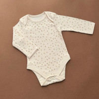 Боді George з довгим рукавом, бежевий/дрібна цяточка
