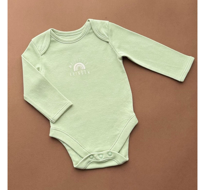Боді George з довгим рукавом, мятний/My little rainbaw