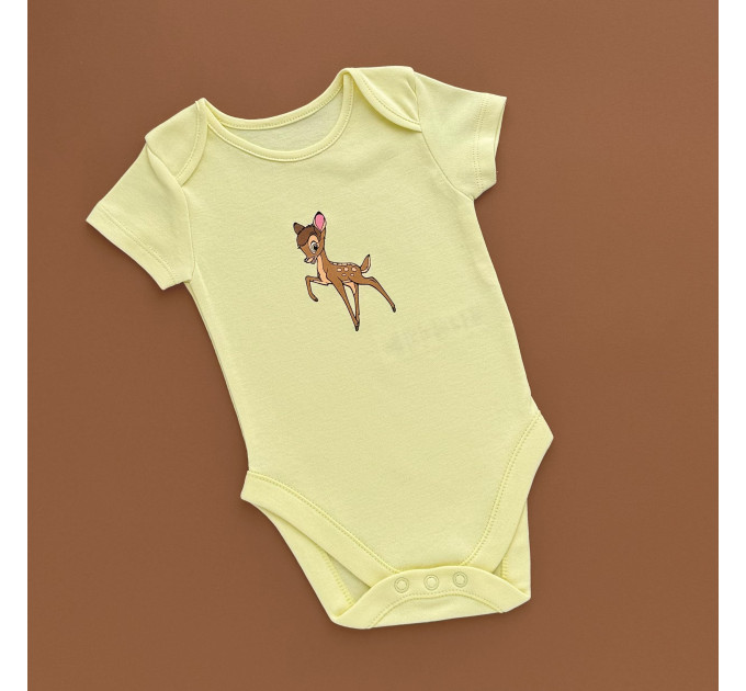 Боді George з коротким рукавом, лимоний/Disney Characters