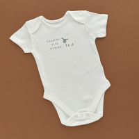 Боді George з коротким рукавом, молочний/одна овечка