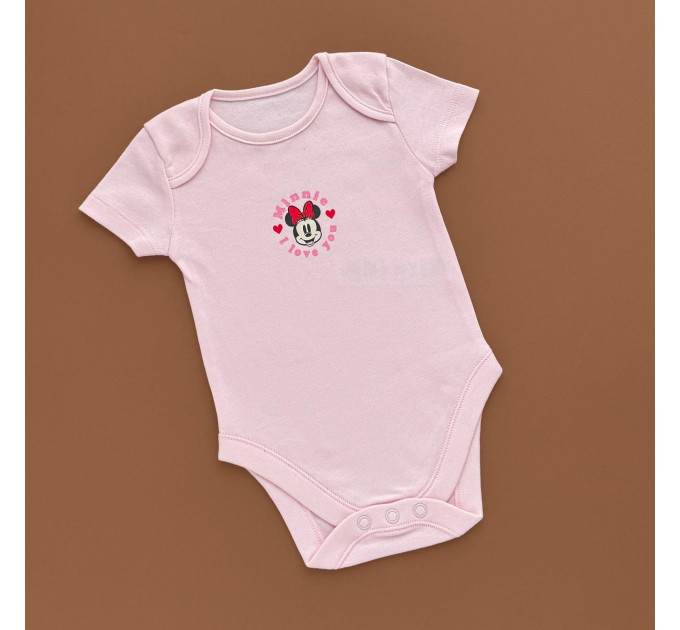 Боді George з коротким рукавом, рожевий/Міні Маус