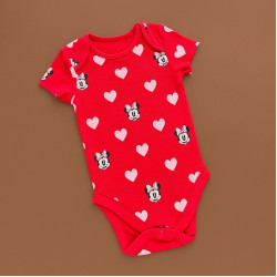 Боді George з коротким рукавом, червоний/Міні Маус