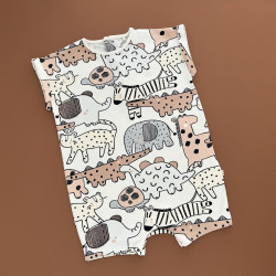 Пісочник Next, молочний/принт тваринок