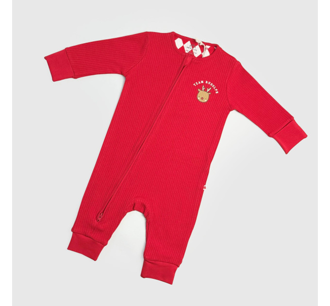 Чоловічок Next, новорічний, відкрита ніжка, червоний/санта