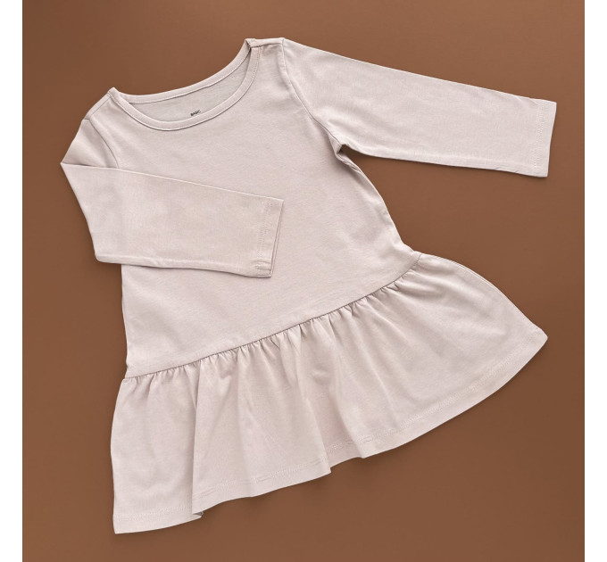Сукня H&M, довгий рукав, бежева