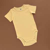 Боді H&M з коротким рукавом, на кнопках, жовтий