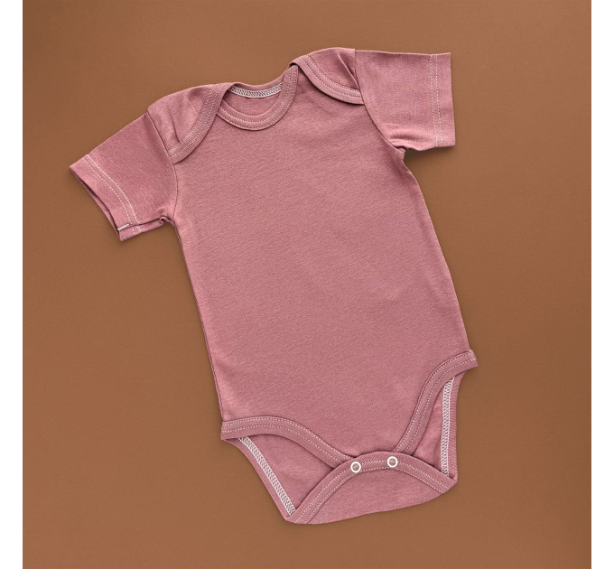 Боді Little Angel з коротким рукавом, марсала