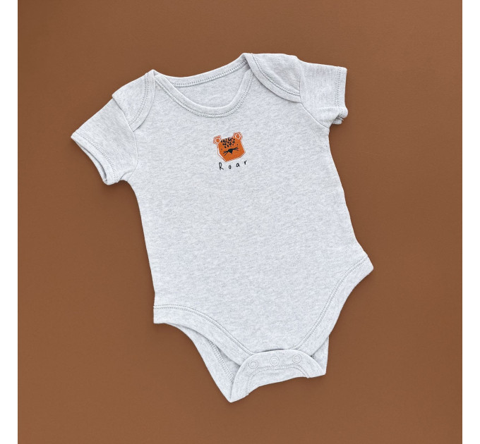 Боді Matalan з коротким рукавом, сірий/звірята