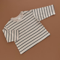 Реглан H&M, бежевий/чорна полоска