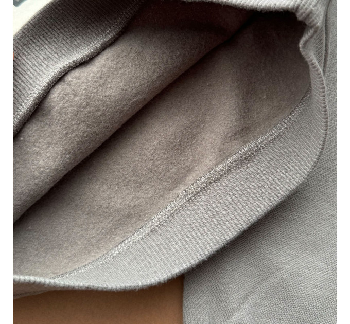 Костюмчик H&M Світшот з штанами, фліс, темно-сірий/Зайчик