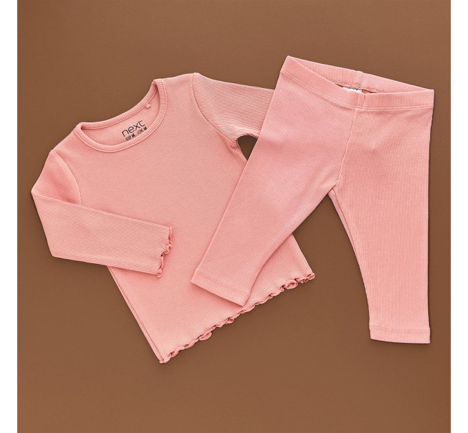 Костюмчик Next Реглан з штанами, рожевий